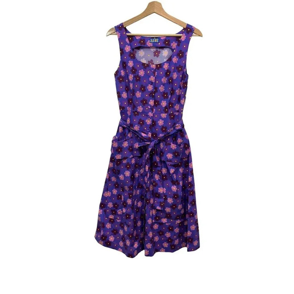 LHD Ramatuelle Midi Purple Floral Dress - Picture 2 of 15